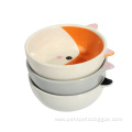 Ceramic Pet Dog Food Bowl With Stand